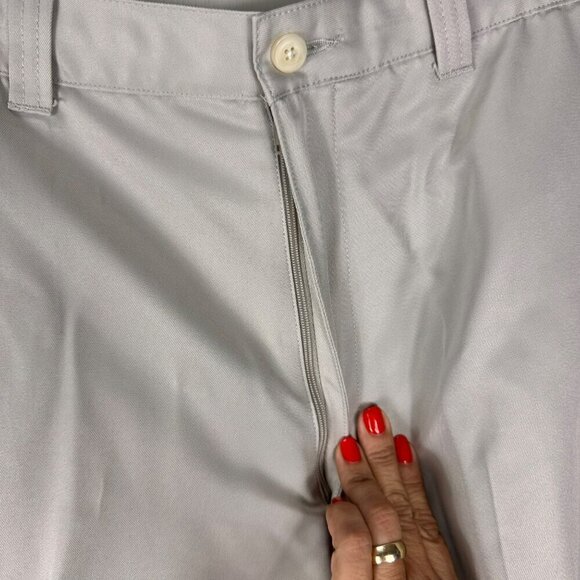 PGA Tour Men's Light Beige Golf Shorts Size 36 Zip Fly Pockets - Picture 5 of 8